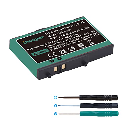 Uwayor DS Lite Akku 1600mAh Wiederaufladbarer Lithium-Ionen-Akku für Nintendo DS Lite Spielekonsole Uwayor DS Lite Akku 1600mAh Wiederaufladbarer Lithium-Ionen-Akku für Nintendo DS Lite Spielekonsole von Uwayor