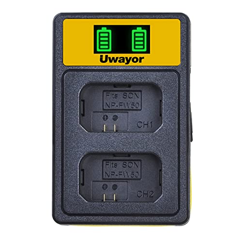Uwayor NP-FW50 Ladegerät Kamera Ladegerät Kit USB Dual Slot Akku Ladegerät für Sony A6000 A6500 A6400 A6300 A5000 A5100 A7 A7II A7SII A7 /S2 A7/2 A7RII A55 A510 RX10 RX10II Uwayor NP-FW50 Ladegerät Kamera Ladegerät Kit USB Dual Slot Akku Ladegerät für Sony A6000 A6500 A6400 A6300 A5000 A5100 A7 A7II A7SII A7 /S2 A7/2 A7RII A55 A510 RX10 RX10II von Uwayor