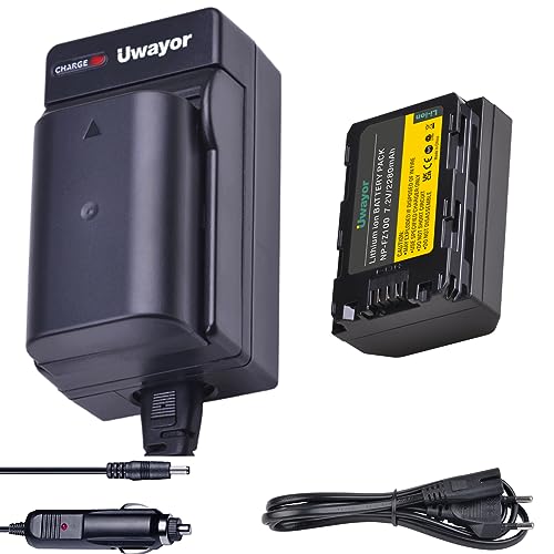 Uwayor NP-FZ100 Kamera Akku Ladegerät Set Ersatz Akku Ladegerät für Sony NP-FZ100, Sony A7 III, A7R III, A7R IV, A9, A6600, Alpha 9, Alpha 9S, A9S, A7III, A7R3, A7R4 Camera Batteries von Uwayor
