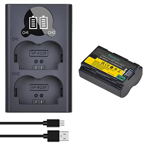 Uwayor NP-W235 Aukka Kamera Akku Ladegerät Set Ersatz Akku Kit USB Dual Slot Akku Ladegerät für X-H2S, X-H2, GFX 50S II, GFX 100S, X-T4, X-T5,VG-XT4 Uwayor NP-W235 Aukka Kamera Akku Ladegerät Set Ersatz Akku Kit USB Dual Slot Akku Ladegerät für X-H2S, X-H2, GFX 50S II, GFX 100S, X-T4, X-T5,VG-XT4 von Uwayor