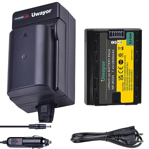 Uwayor NP-W235 Aukka Kamera Akku Ladegerät Set Ersatz Akku Ladegerät für X-H2S, X-H2, GFX 50S II, GFX 100S, Fujifilm X-T4, X-T5,VG-XT4 von Uwayor
