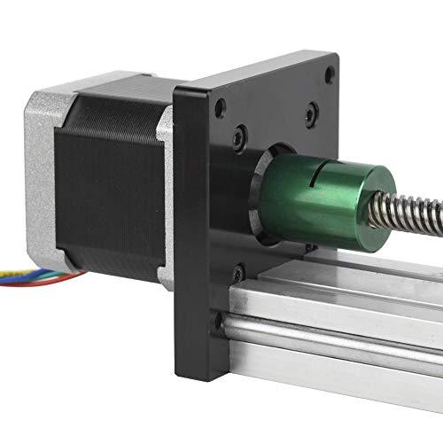 Slide Stage Schiebetisch 0808 Aluminiumlegierung Long Stage Aktuator für CNC-Maschine mit Nema17 42 Schrittmotor für 3D-Drucker(0808 Schraube (Wirkbereich 400mm)) von Uxsiya