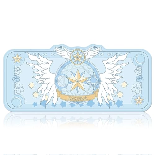Anime-Mauspad, Kawaii-Schreibtischunterlage, XL-Größe, Kawaii-Schreibtisch, Gaming-Mauspad, Kawaii-Raumdekoration für Mädchen, Blau von Uywgaun