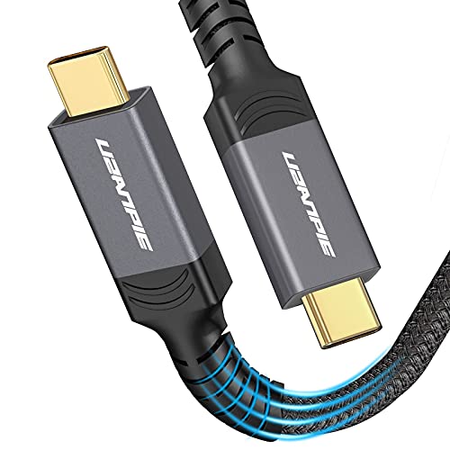 Uzanpie USB4 Kabel Kompatibel mit Thunderbolt 4/3, 40Gbps/0,8M USB 4.0 Kabel Unterstützt 100W 20V/5A Aufladen, USB-C auf USB-C Kabel 8K@30Hz oder Dual 4K@60Hz für Macbook Externe SSD eGpu Dock von Uzanpie