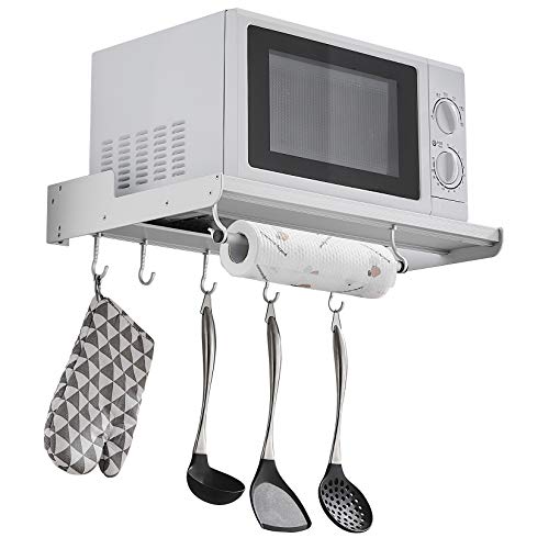 Microwave Oven Rack Regal FüR Mikrowelle, Ofen/Wandhalterung Für KüChe Mikrowelle Backofen Wandhalterungen Universal Regal Mikrowellenhalterung von Uziqueif