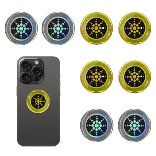 8 Stück Strahlenschutz Handy,Strahlenschützer,Strahlenschutz Handy Aufkleber,Handystrahlen Blocker,Quantum Shield Telefonaufkleber,Selbstklebender Strahlenschutzaufkleber,Für Mobiltelefone,Laptops von Uzndq