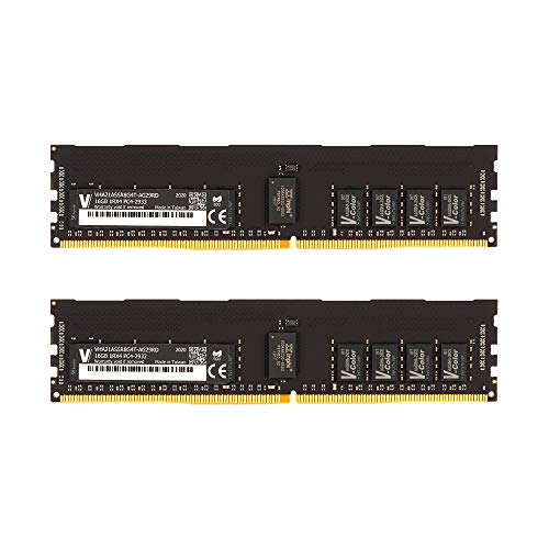 V-Color 32GB (2 x 16GB) Dual Rank 2Rx8 Server Memory RAM Modul für Apple Mac Pro DDR4 2933MHz (PC3-23400) ECC Registered DIMM 1,2V (VHA21ASDR8G8T-AG29RD) von V-COLOR COLOR YOUR LIFE