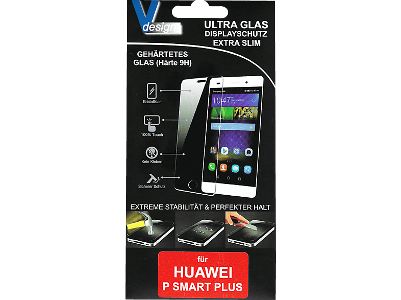 V-DESIGN VF 196 Displayschutz (für Huawei P smart+) von V-DESIGN