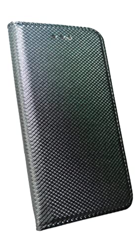 V-Design 090 Smart Bookcase für iPhone 13 Mini schwarz Magnetverschluss Premium Kunstleder Klapphülle Case Cover Etui Schutzhülle Kompatibel mit iPhone 13 Min von V-Design