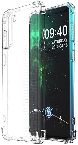 V-Design Antishock Backcase Samsung S22 Transparent Clear Case durchsichtig Hülle Ultra Dünne Voller Schutz Kompatibel mit Samsung S22 von V-Design