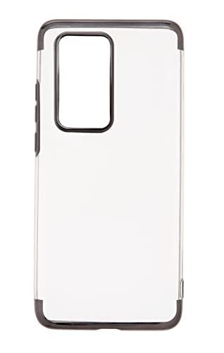 V-Design HBC 213 Hybrid Backcase für Huawei P40 Pro Plus Schwarzumrandung Clear Case weich TPU Hülle Ultra Dünne Voller Schutz Kompatibel mit Huawei P40 Pro Plus von V-Design