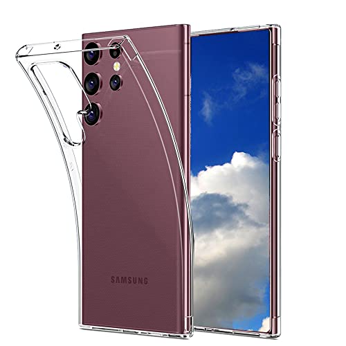 V-Design Picassio Backcase für Samsung S22 Ultra transparent Clear Case durchsichtig Hülle Ultra Dünne Voller Schutz Kompatibel mit Samsung S22 Ultra von V-Design