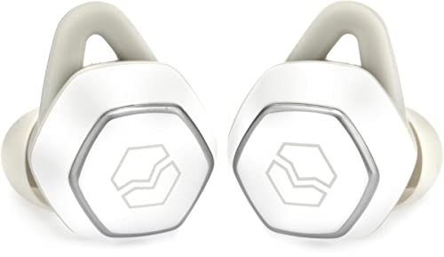 V-MODA Hexamove Pro Kabellose Ohrhörer - Steuere die Audiowiedergabe, nimm Anrufe an und greife auf Sprachassistenten zu, Weiß, HEXM-PR-WH, White von V-MODA
