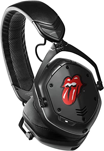 V-MODA Rolling Stones x Crossfade 2 Wireless Over-Ear-Kopfhörer in Schwarz, ohne Filter (RSTONES-Nofilter) von V-MODA