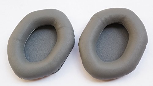 Ohrpolster, Lederpolster, Reparaturteile für V-Moda Crossfade LP LP2 Wireless M-100 M100 Kopfhörer (Ohrenschützer), Headset (XL-Ohrpolster) (grau) von V-MOTA