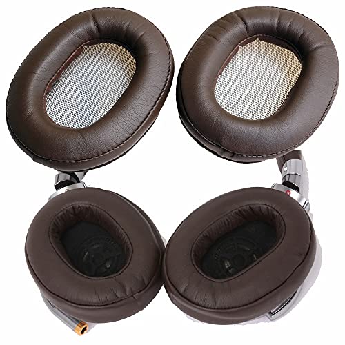 Ohrpolster aus Leder für Sony MDR-1A MDR-1ADAC Kopfhörer (Ohrenschützer/Kissen), 1 Paar (braun) von V-MOTA