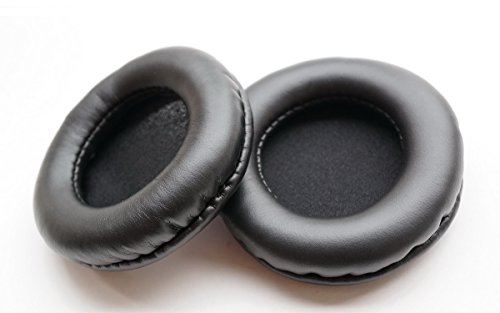 Ohrpolster aus Leder für Yamaha RH5MA Kopfhörer (Ohrenschützer) Headset (schwarz) von V-MOTA