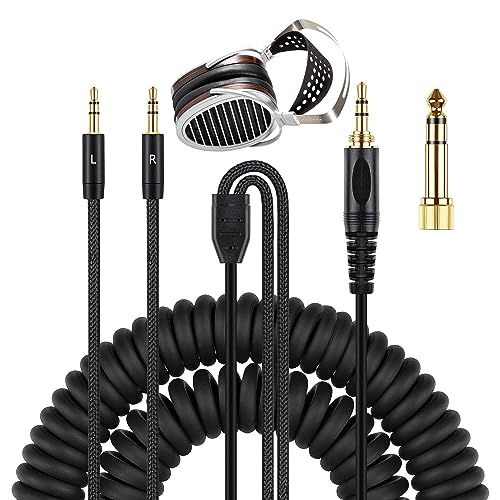 V-MOTA HE400SE Kabel kompatibel mit Hifiman HE4XX / HE400i (3,5 mm Steckerversion), Susvara, HE1000se, HE1000v2, Arya, Arya Stealth Magneten oder Ananda Kopfhörer (Dual 3,5 mm Stecker) von V-MOTA