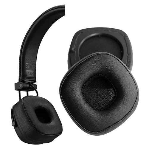 V-MOTA Ohrpolster kompatibel mit Marshall Major IV 4 On-Ear-Kopfhörern, Ersatz-Ohrenschützer, Reparaturteile (schwarz, 1 Paar) von V-MOTA