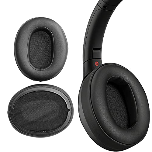 V-MOTA Ohrpolster kompatibel mit Sony WH-XB900N Bluetooth Music WHXB900N Over-Ear-Kopfhörer, Ersatzkissen, Reparaturteile, Ohrenschützer, Schwarz, 1 Paar von V-MOTA