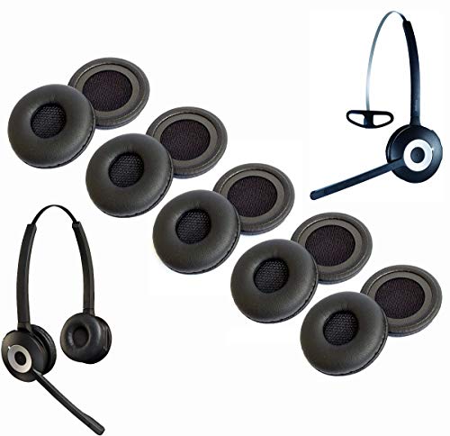 V-MOTA Ohrpolster kompatibel mit Jabra Pro 920 925 930 935 9450 9460 MS-Serie kabellose Kopfhörer-Reparaturteile (10 Stück) von V-MOTA