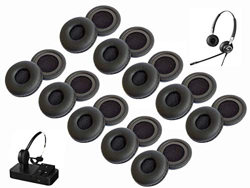 Wartungsersatz-Ohrpolster aus Leder für Jabra Pro 920 925 930 935 9450 9460 MS Serie kabellose Kopfhörer Reparaturteile (20 Stück) von V-MOTA