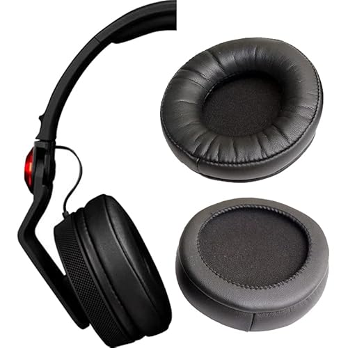 ohrpolster ohrschalten Flannelette Kissen ersatzteile für Pioneer pro dj hdj-700-k dj hdj700 kopfhörer (earmuffes) Headset (Schwarze ohrschalten) von V-MOTA