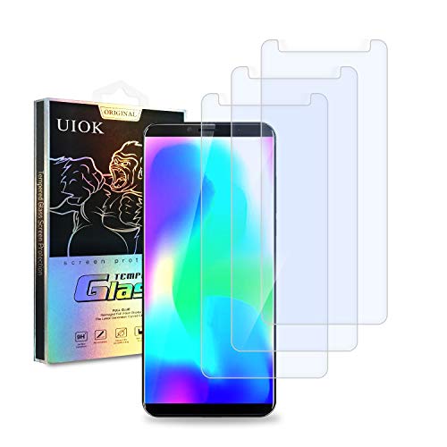 UIOK Displayschutzfolie für Cubot X19, [3 Stück] [blasenfrei] [9H Härte] Anti-Kratzer gehärtetes Glas HD Clear Folie für Cubot X19 von V-PORYADKU