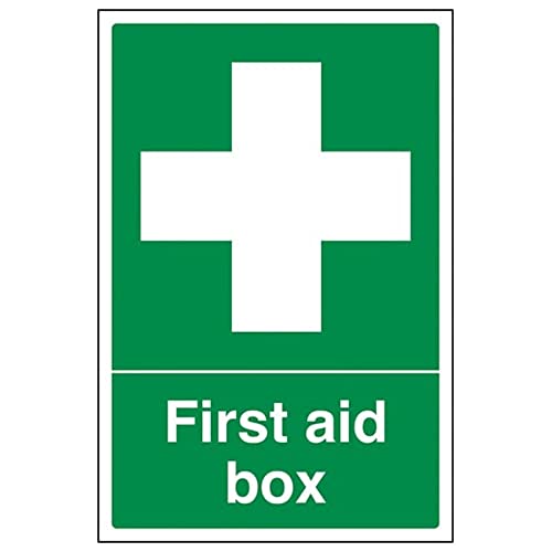 Erste Hilfe General – Erste Hilfe Box – 150 x 200 mm wiederklebbares Sicherheitsschild von V Safety