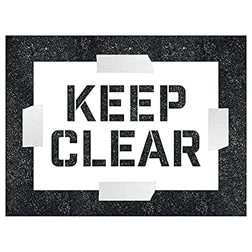 Keep Clear Schablone – 600 x 400 mm – 1,1 mm Polypropylen von V Safety