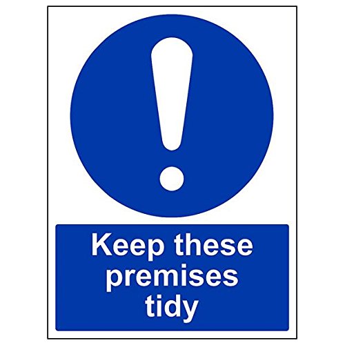 Schild "Keep These Premises Tidy", Hochformat, 3 Stück, 300mm x 400mm, 3 von V Safety