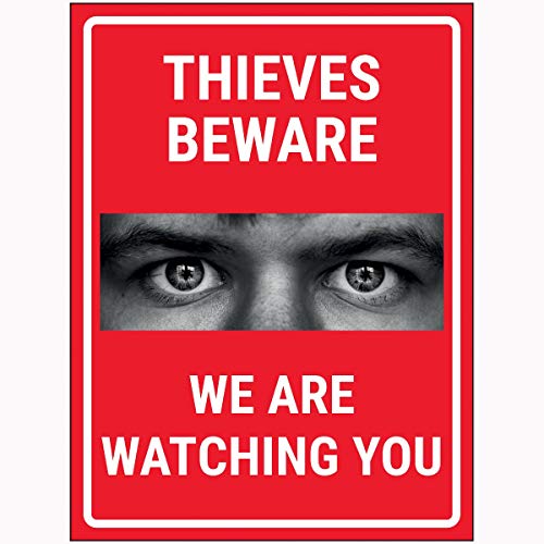 Schild mit Aufschrift"VSafety Ccrials Beware We Are Watching You", 200 x 300 mm, 3 mm Aluminiumverbundstoff von V Safety