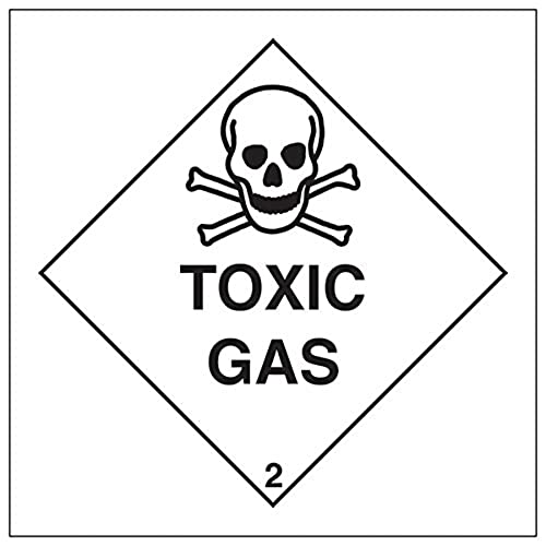 V Safety Hazard Diamond – Toxic Gas – 200 x 200 mm – Magnetisches Sicherheitsschild von V Safety
