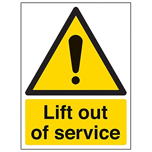 V Safety Magnetisches Sicherheitsschild "Lift out of service", 150 x 200 mm von V Safety