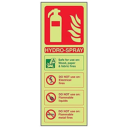 VSafety „Hydro-Spray ID“ Schild, Hochformat, 3 Stück, 75mm x 200mm, 3 von VSafety