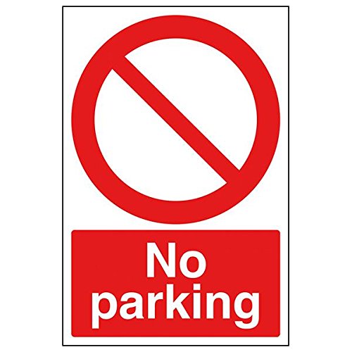 VSafety 52030AU-S Schild "No Parking", Hochformat, 200 mm x 300 mm, 3 Stück von V Safety