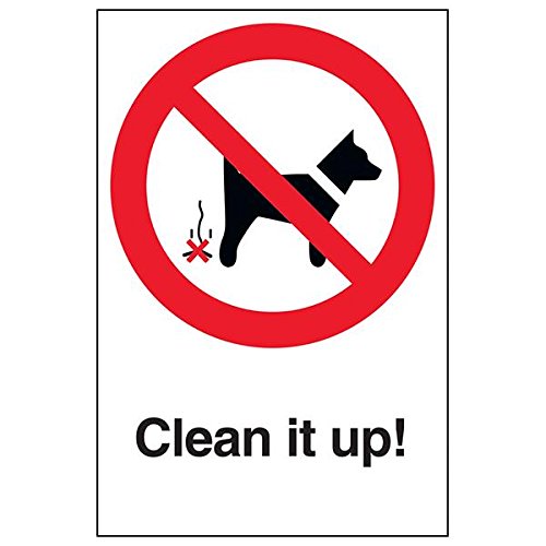 VSafety 54005AU-S'Clean It Up!' Schild, Hochformat, 200 mm x 300 mm, 3 Stück von V Safety