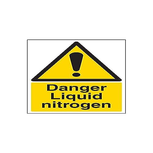 VSafety 6A006AU-S'Danger Liquid Nitrogen' Schild, Hochformat, 200 mm x 300 mm (3 Stück) von V Safety