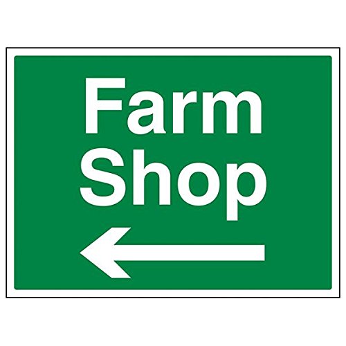 VSafety 76021BF-S'Farm Shop/Pfeil links', Querformat, 400 mm x 300 mm (3 Stück) von VSafety