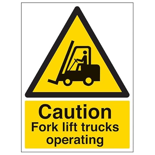 VSafety Caution Gabel Lift Trucks Betrieb – 600 x 800 mm 3 mm Aluminium-Verbundwerkstoff mit Anti-Graffiti-Beschichtung Sicherheitsschild VSafety Caution Gabel Lift Trucks Betrieb – 600 x 800 mm 3 mm Aluminium-Verbundwerkstoff mit Anti-Graffiti-Beschichtung Sicherheitsschild von VSafety