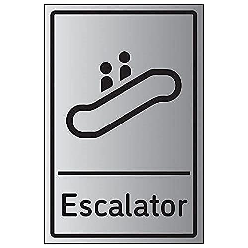 VSafety Eskalator – 200 mm x 300 mm – 3 mm gebürstetes Aluminium-Verbundmaterial von VSafety