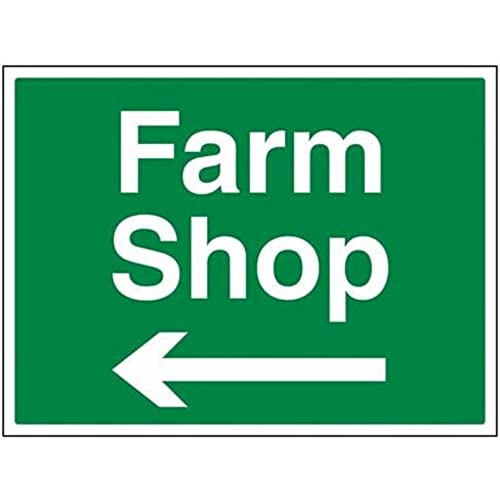 VSafety Farm Shop, Pfeil links, Querformat, 400 x 300 mm, Vinyl von V Safety