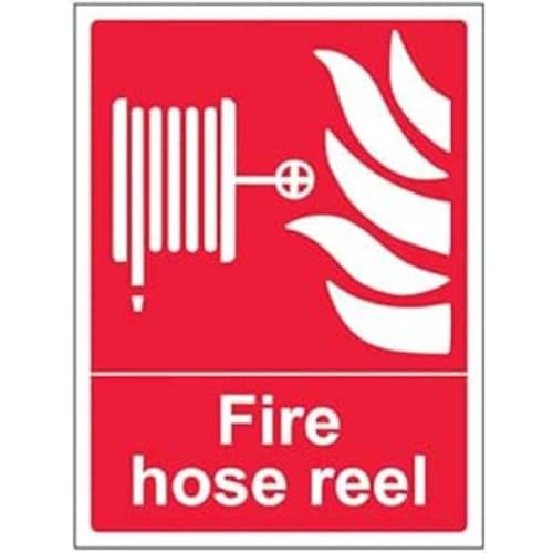 VSafety Feuerschlauch-Schild, selbstklebend, Hochformat, 150 x 200 mm, Vinyl von V Safety