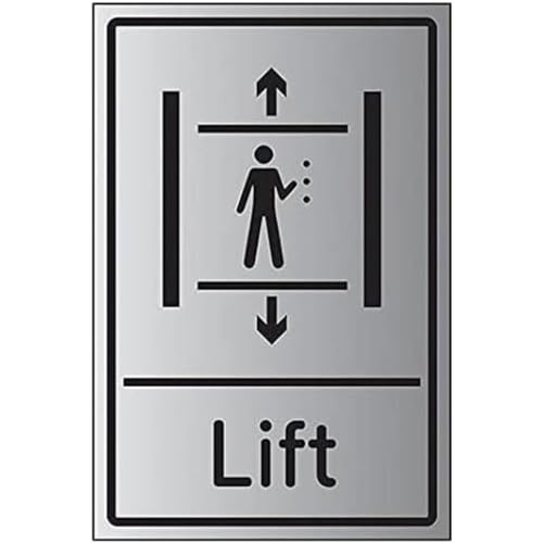 VSafety Lift – 200 mm x 300 mm – 3 mm gebürstetes Aluminium-Verbundmaterial von VSafety