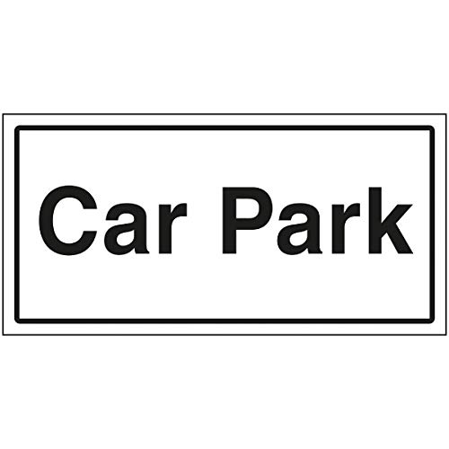 VSafety Parkschild – 600 x 300 mm – 3 mm Aluminium-Verbundstoff mit Anti-Rutsch-Beschichtung von VSafety