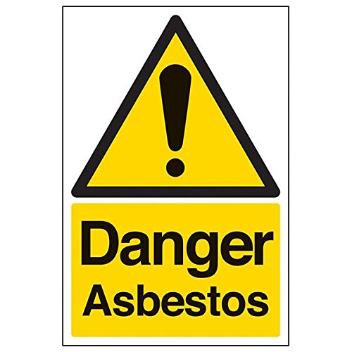 VSafety Schild "Danger Asbestos", Hochformat, 3 Stück, 200mm x 300mm, 3 von V Safety