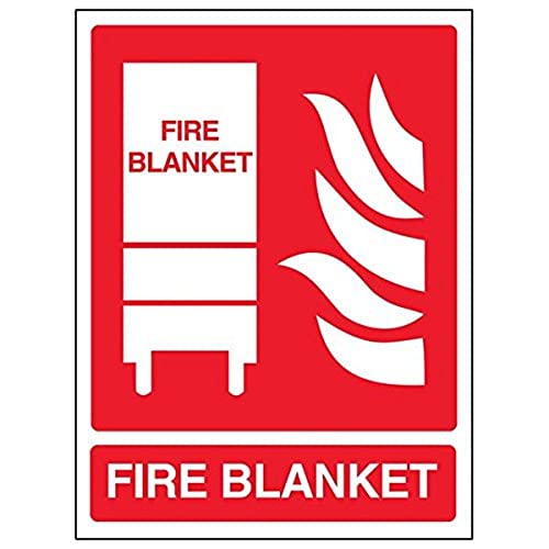 VSafety Schild "Fire Blanket", Hochformat, 3 Stück, 150mm x 200mm, 3 von V Safety