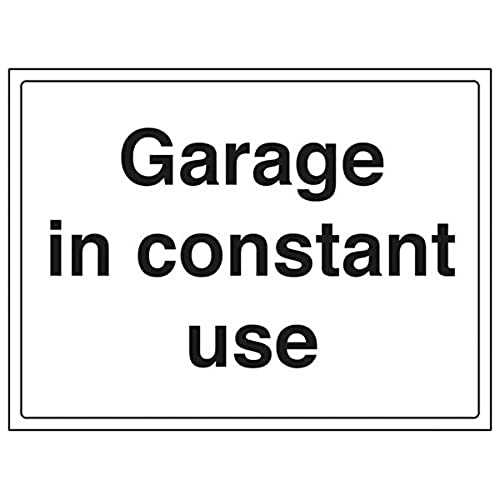 VSafety Schild "Garage in Constant Use", Querformat, 3 Stück, 400mm x 300mm, 3 von V Safety