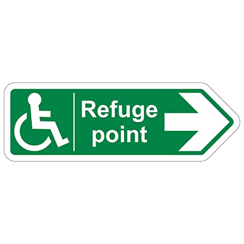 VSafety Sicherheitsschild – Refuge Point Pfeil rechts – 600 x 200 – Gitd Hartplastik VSafety Sicherheitsschild – Refuge Point Pfeil rechts – 600 x 200 – Gitd Hartplastik von VSafety