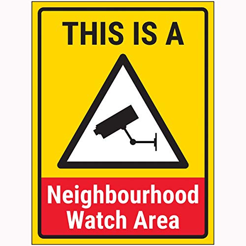 VSafety This Is A Neighbourhood Watch Area Schild, 200 x 300 mm, 2 mm Hartplastik von V Safety